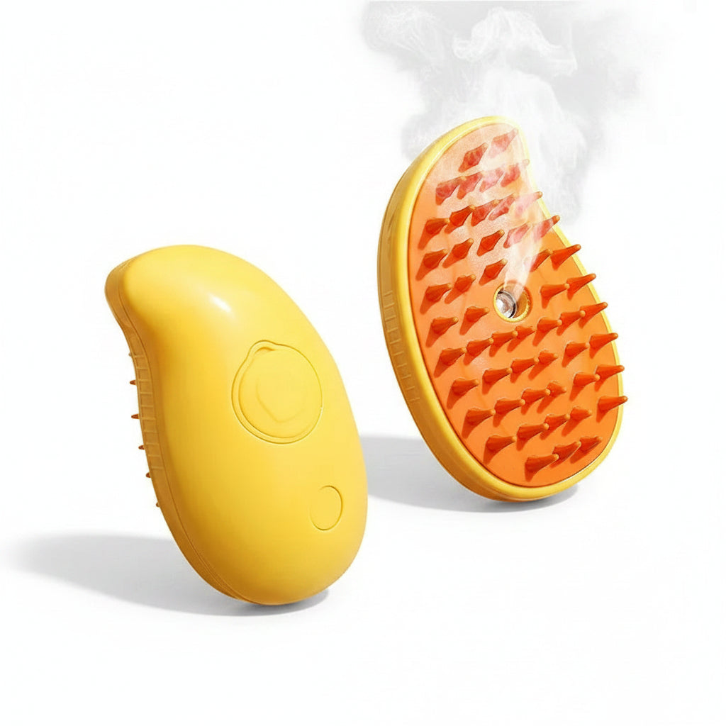 Cat Dog Pet Spray Massage Brush 3 in 1 One Button Steam Spray Folding Rotatable Floating Hair Bath Hair Removal Brush Comb
